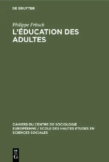 Cover of L'éducation des adultes