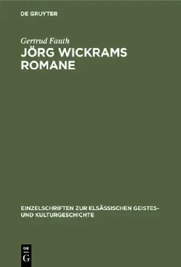 Cover of Jörg Wickrams Romane