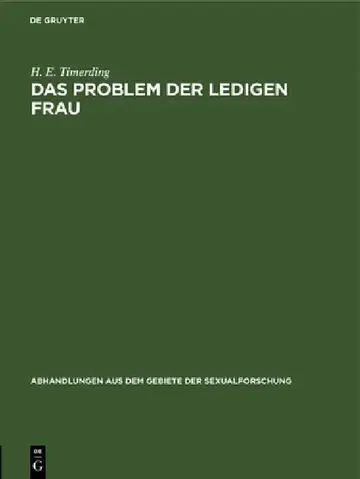 Cover of Das Problem Der Ledigen Frau