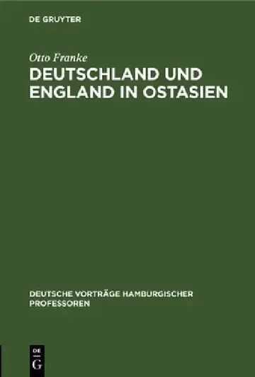 Cover of Deutschland Und England in Ostasien