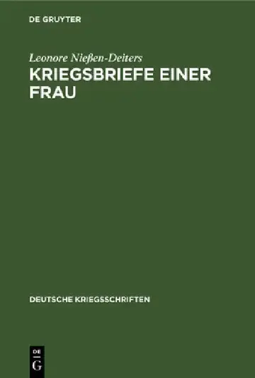 Cover of Kriegsbriefe Einer Frau