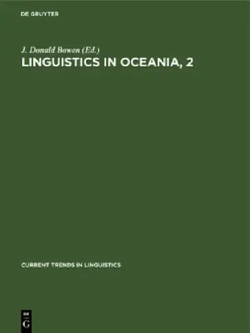 Cover of Linguistics in Oceania, 2