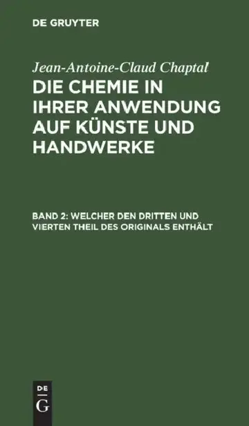 Cover of Welcher Den Dritten Und Vierten Theil Des Originals Enthält