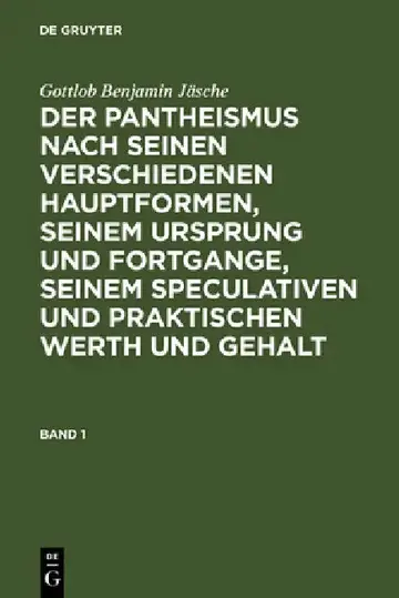 Cover of Gottlob Benjamin Jäsche