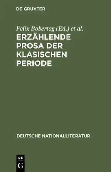 Cover of Erzählende Prosa der klasischen Periode