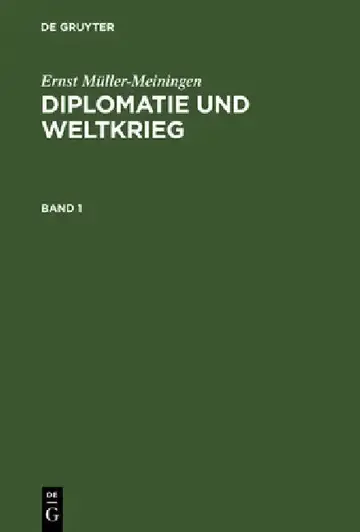 Cover of Diplomatie und Weltkrieg