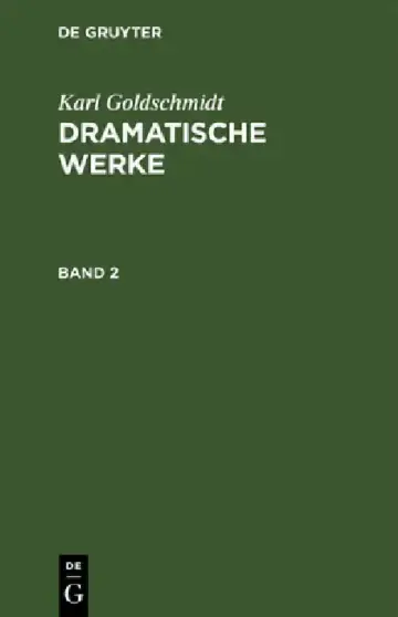 Cover of Karl Goldschmidt