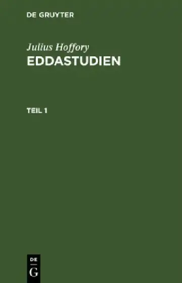 Cover of Julius Hoffory