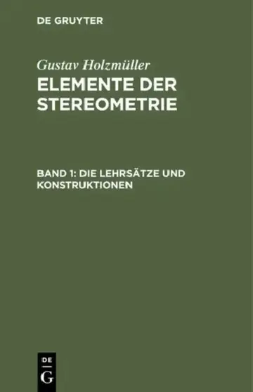 Cover of Die Lehrsätze und Konstruktionen