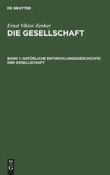 Cover of Natürliche Entwicklungsgeschichte der Gesellschaft