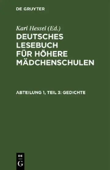 Cover of Gedichte