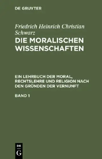 Cover of Friedrich Heinrich Christian Schwarz