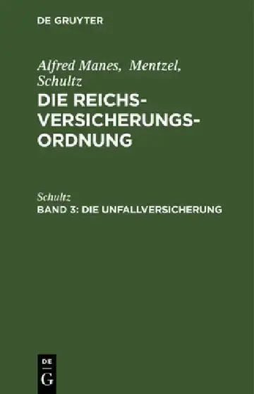 Cover of Die Unfallversicherung
