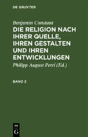 Cover of Benjamin Constant