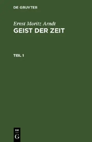 Cover of Ernst Moritz Arndt