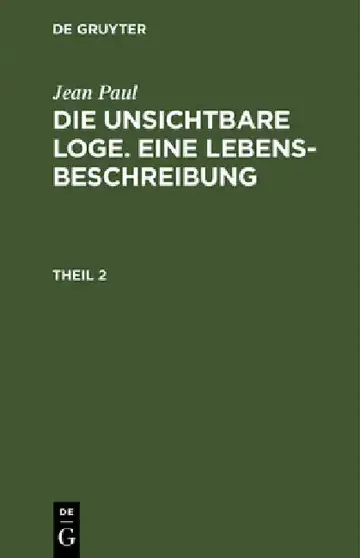 Cover of Die unsichtbare Loge. Eine Lebensbeschreibung