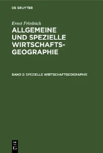 Cover of Spezielle Wirtschaftgeographie