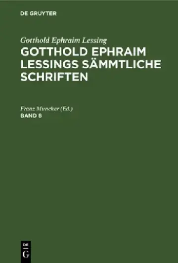 Cover of Gotthold Ephraim Lessing