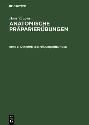Cover of Anatomische Präparierübungen