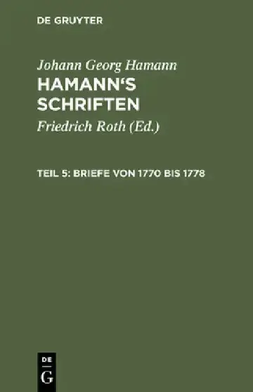 Cover of Briefe von 1770 bis 1778
