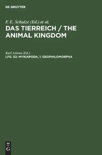 Cover of Myriapoda, 1
