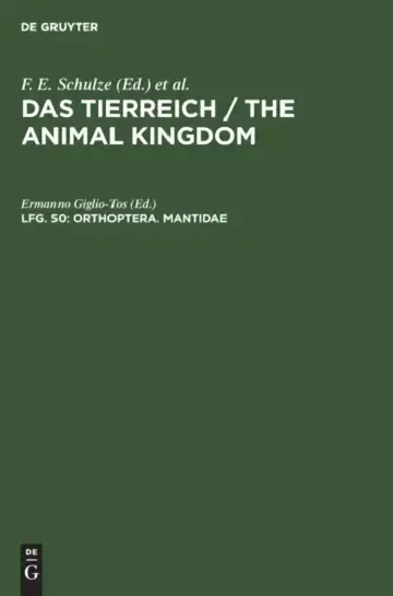 Cover of Orthoptera. Mantidae