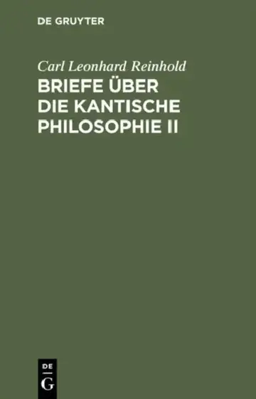 Cover of Briefe über die Kantische Philosophie II