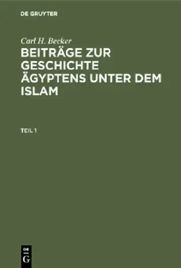 Cover of Carl H. Becker