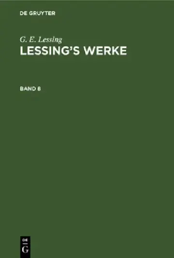 Cover of G. E. Lessing