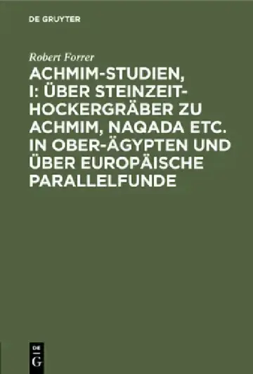 Cover of Achmim-Studien, I