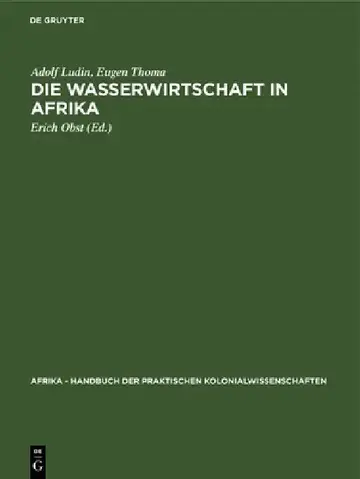 Cover of Die Wasserwirtschaft in Afrika