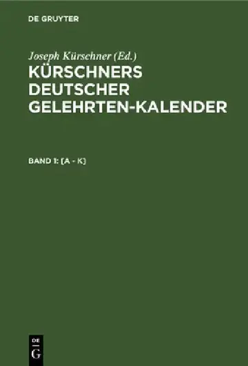 Cover of [A - K]
