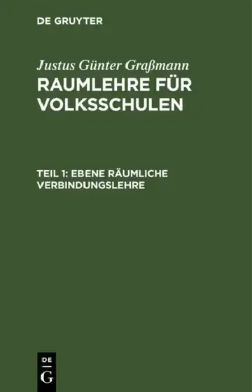 Cover of Ebene Räumliche Verbindungslehre