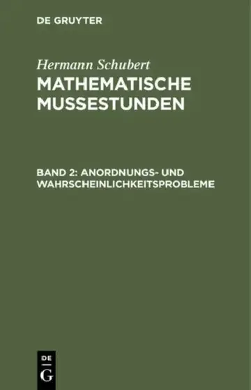 Cover of Anordnungs- Und Wahrscheinlichkeitsprobleme