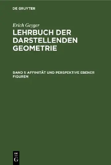 Cover of Affinität Und Perspektive Ebener Figuren