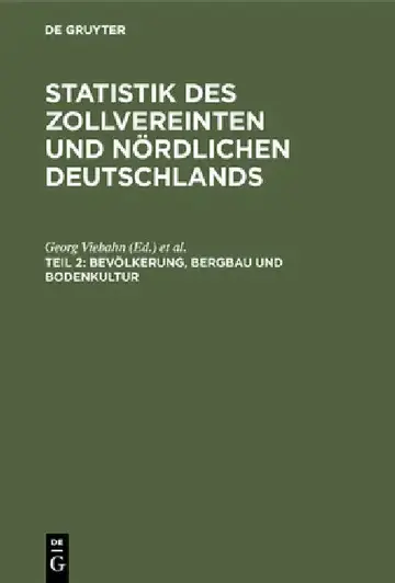 Cover of Bevölkerung, Bergbau und Bodenkultur