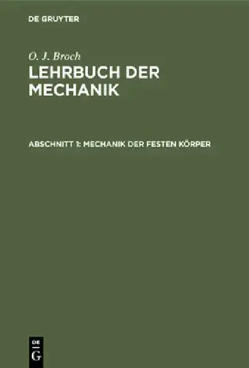 Cover of Mechanik der festen Körper