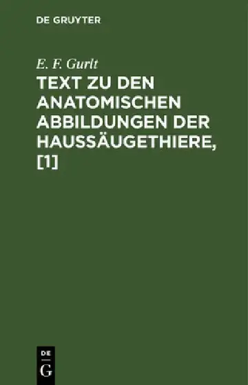Cover of Text Zu Den Anatomischen Abbildungen Der Haussäugethiere, [1]