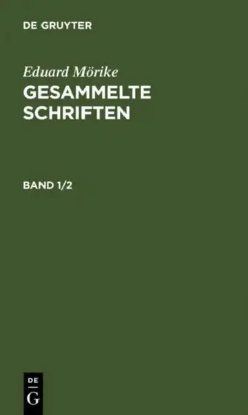 Cover of Eduard Mörike