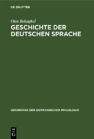 Cover of Geschichte der deutschen Sprache