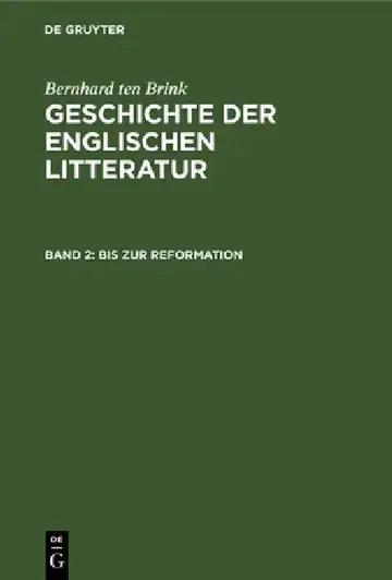 Cover of Bis Zur Reformation