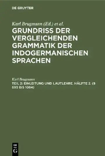 Cover of Einleitung und Lautlehre. Hälfte 2. (§ 695 bis 1084)