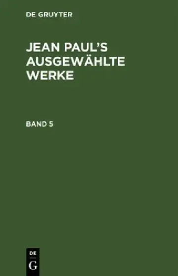 Cover of Jean Paul