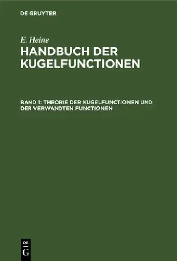 Cover of Theorie Der Kugelfunctionen Und Der Verwandten Functionen