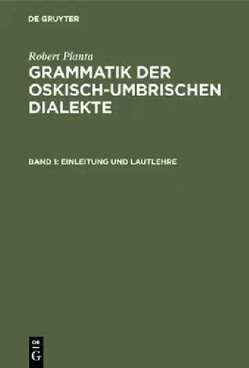 Cover of Einleitung und Lautlehre