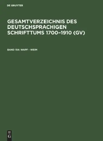 Cover of Wapf - Weim