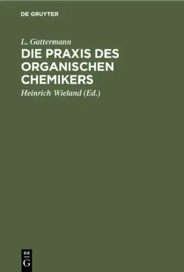 Cover of Die PRAXIS Des Organischen Chemikers