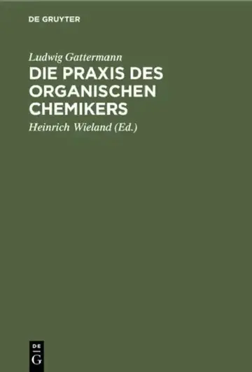 Cover of Die PRAXIS Des Organischen Chemikers