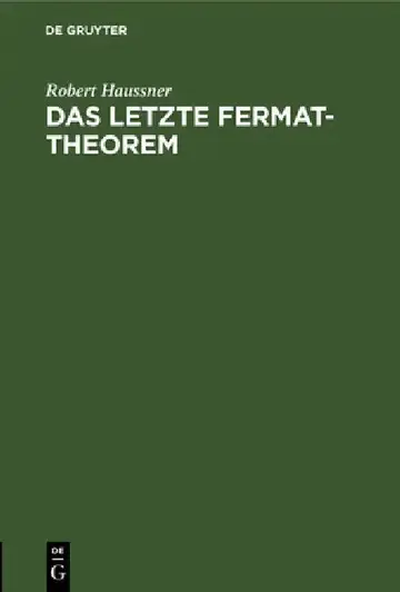 Cover of Das Letzte Fermat-Theorem