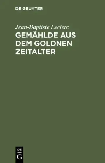 Cover of Gemählde Aus Dem Goldnen Zeitalter
